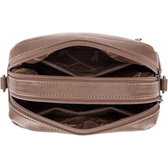 Wrangler Crossbody Purse for Women, Trendy Camera Bag with Wide Strap - Picture 5 of 6